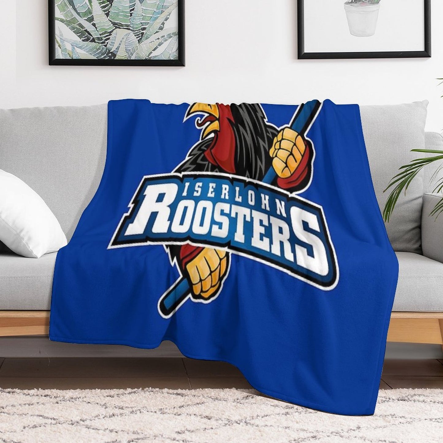 Iserlohn Roosters Throw Blanket