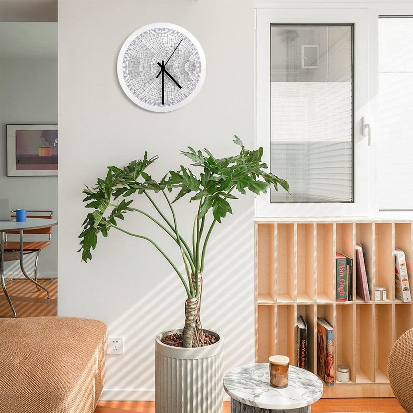 An Impedance Smith Chart (with No Data Plotted) Wall Clock