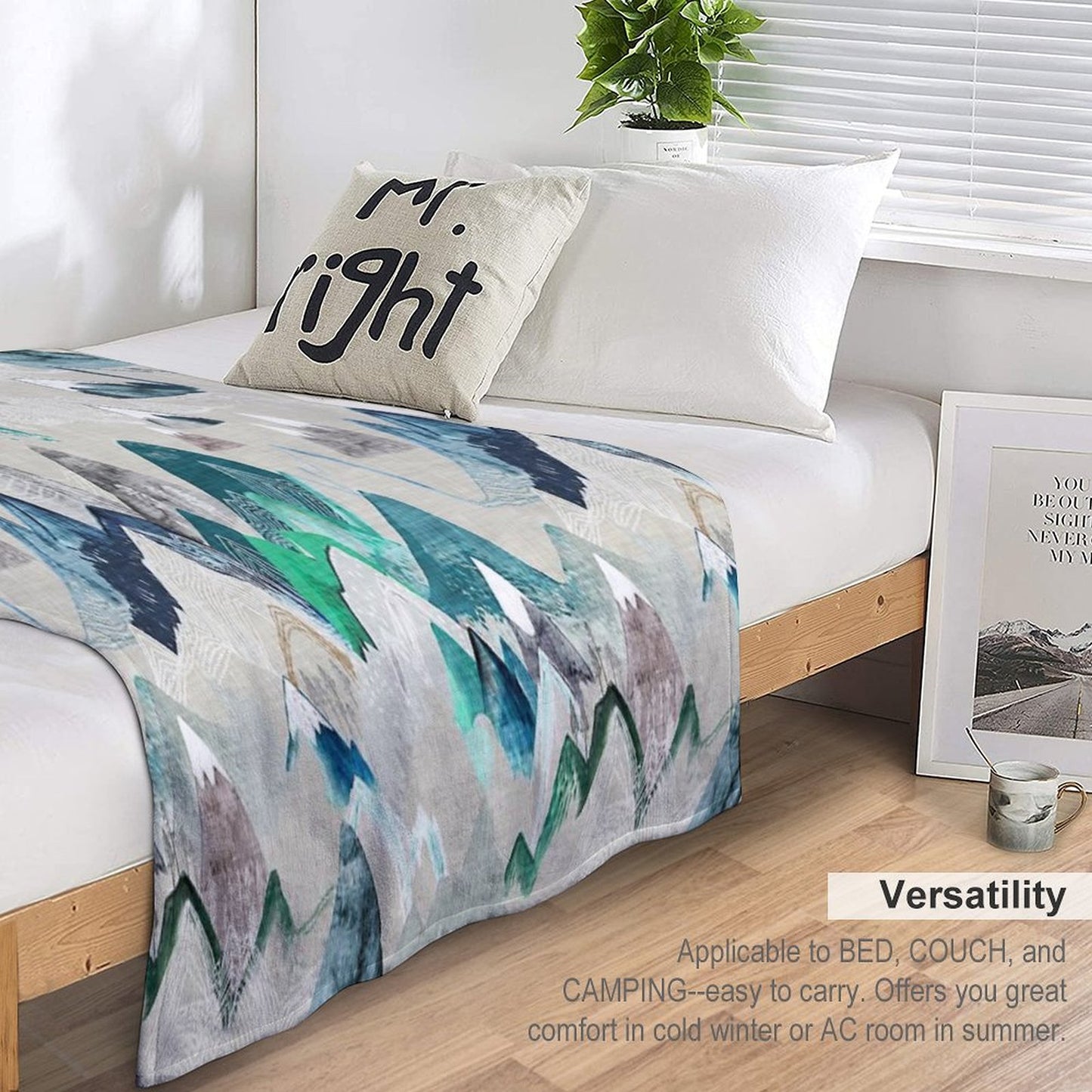 Call of The Mountains (in Evergreen) Throw Blanket