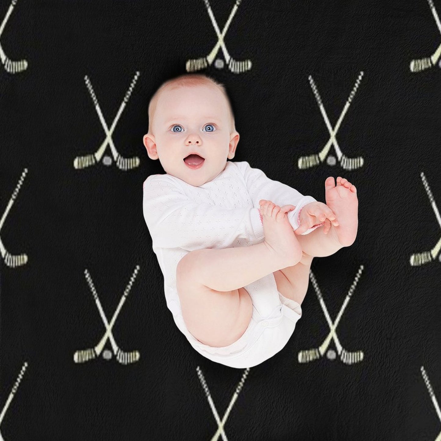 Hockey Sticks Throw Blanket