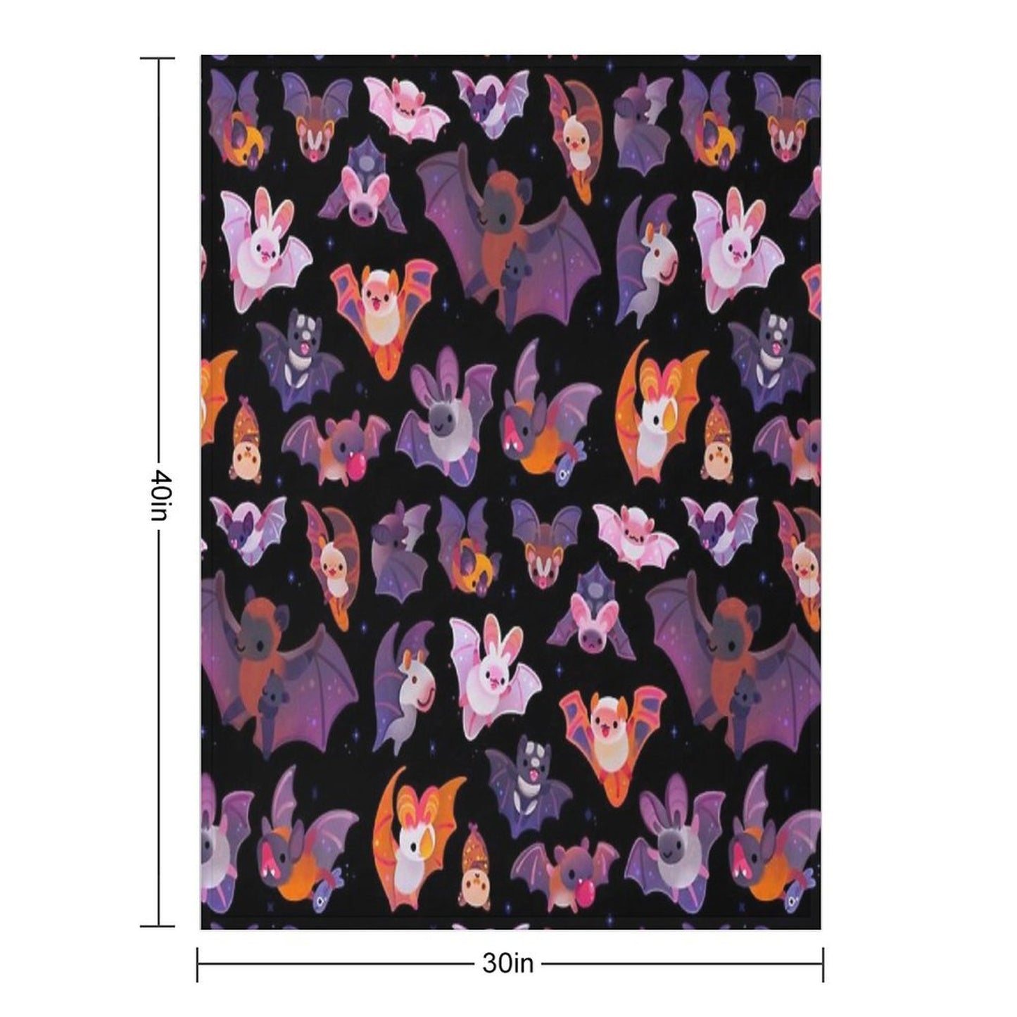 Bat - Dark Throw Blanket