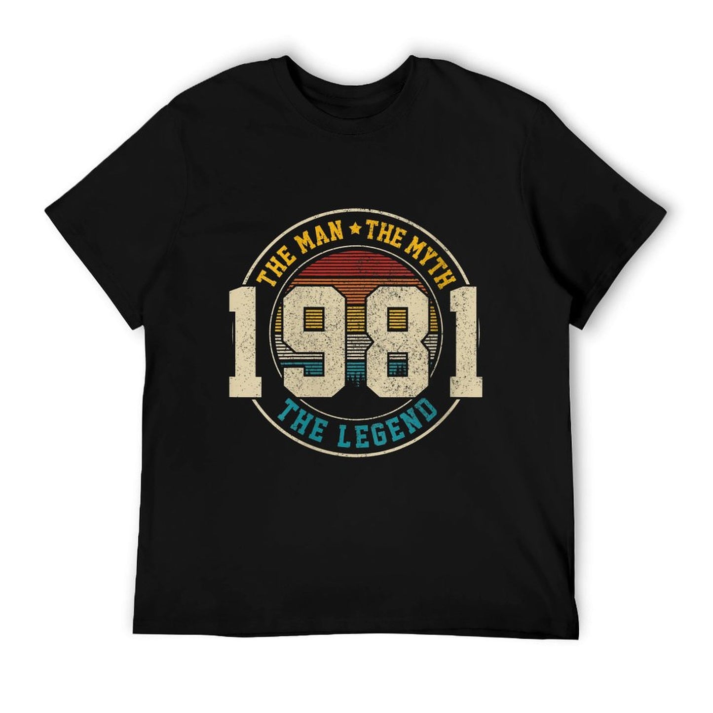 Womens 1981 The Man Myth Legend Vintage Funny 40th Birthday Gift High-quality Stitching T-Shirt