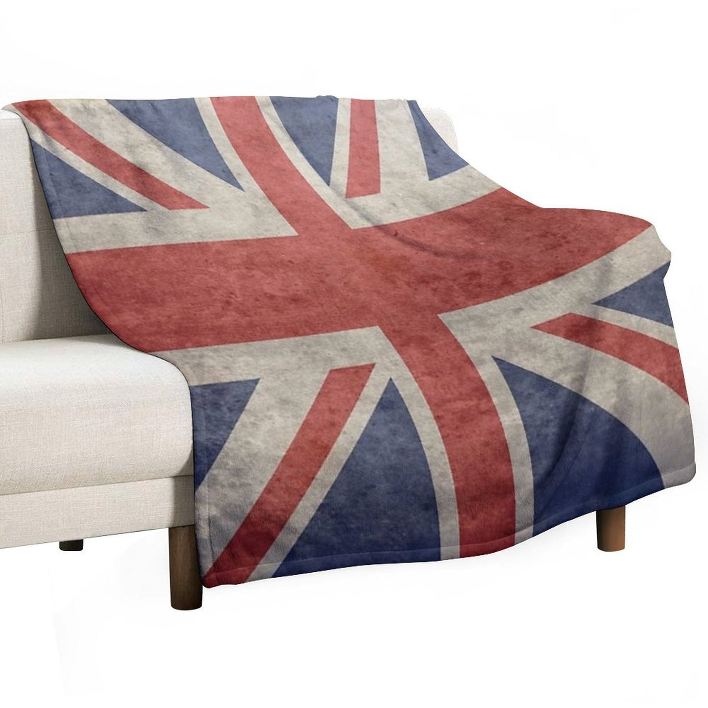 Union Jack Throw Blanket - Warm Winter Blanket with UK Flag Throw Blanket