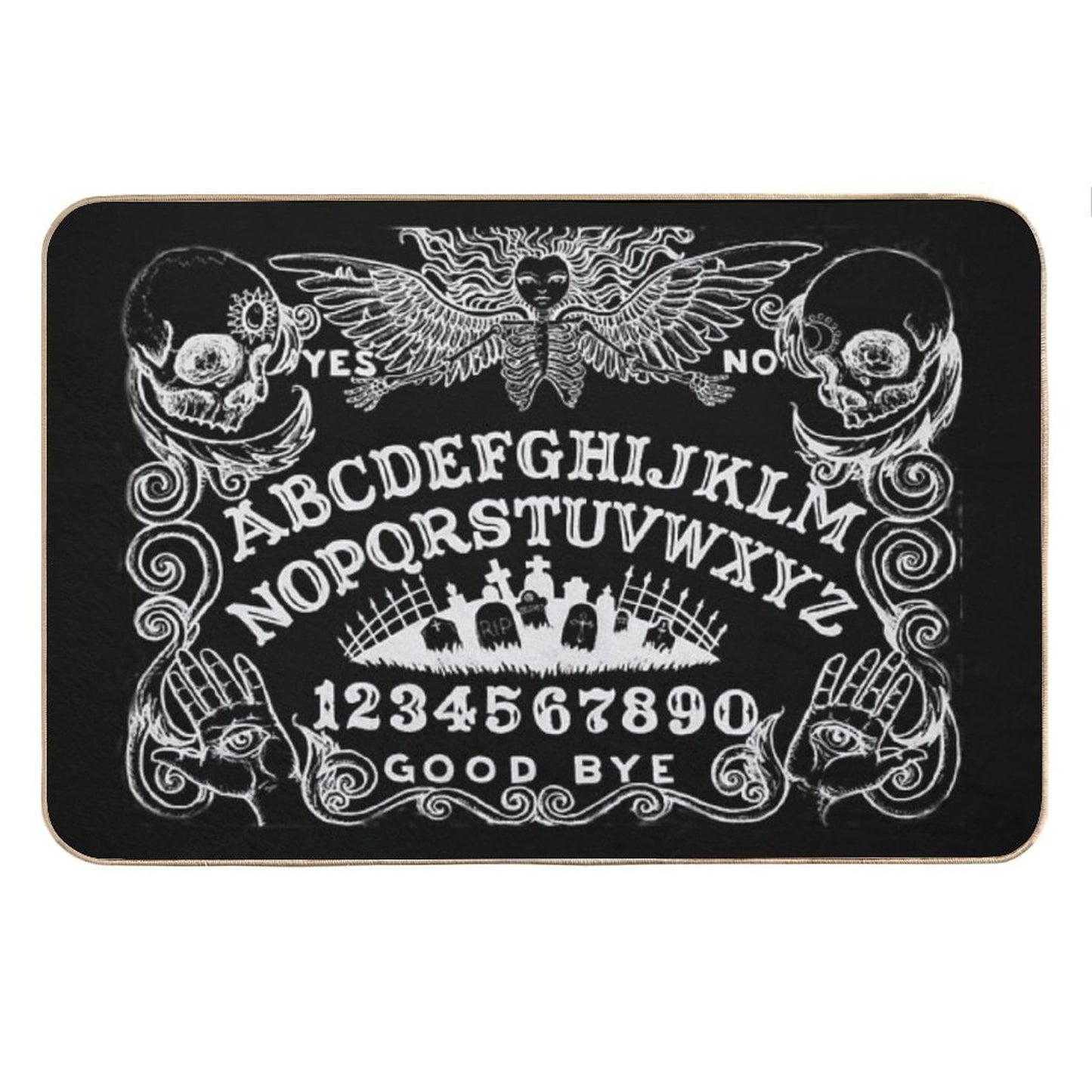 Black Witch Board Bath Mat