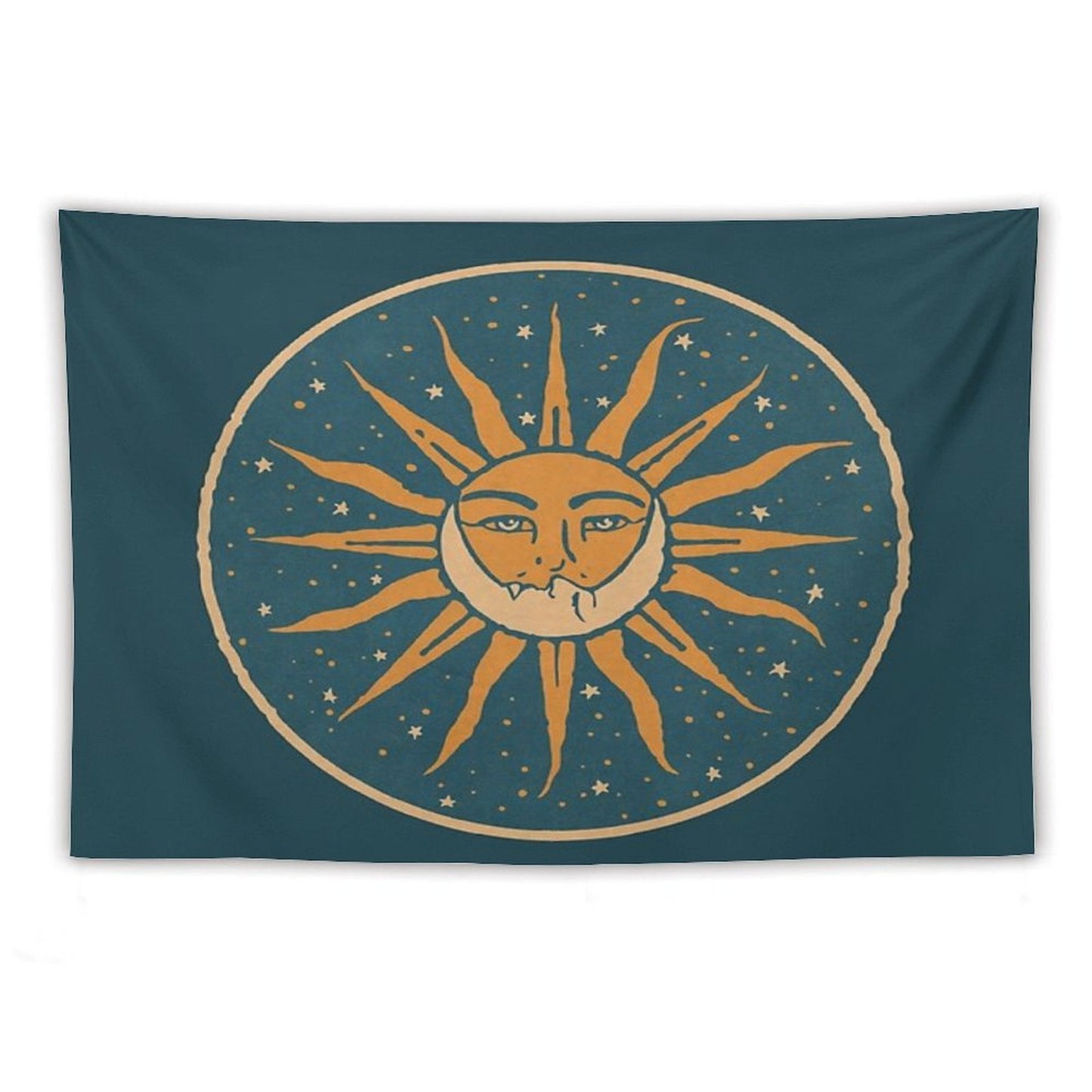 Sun And Moon Vintage Tapestry