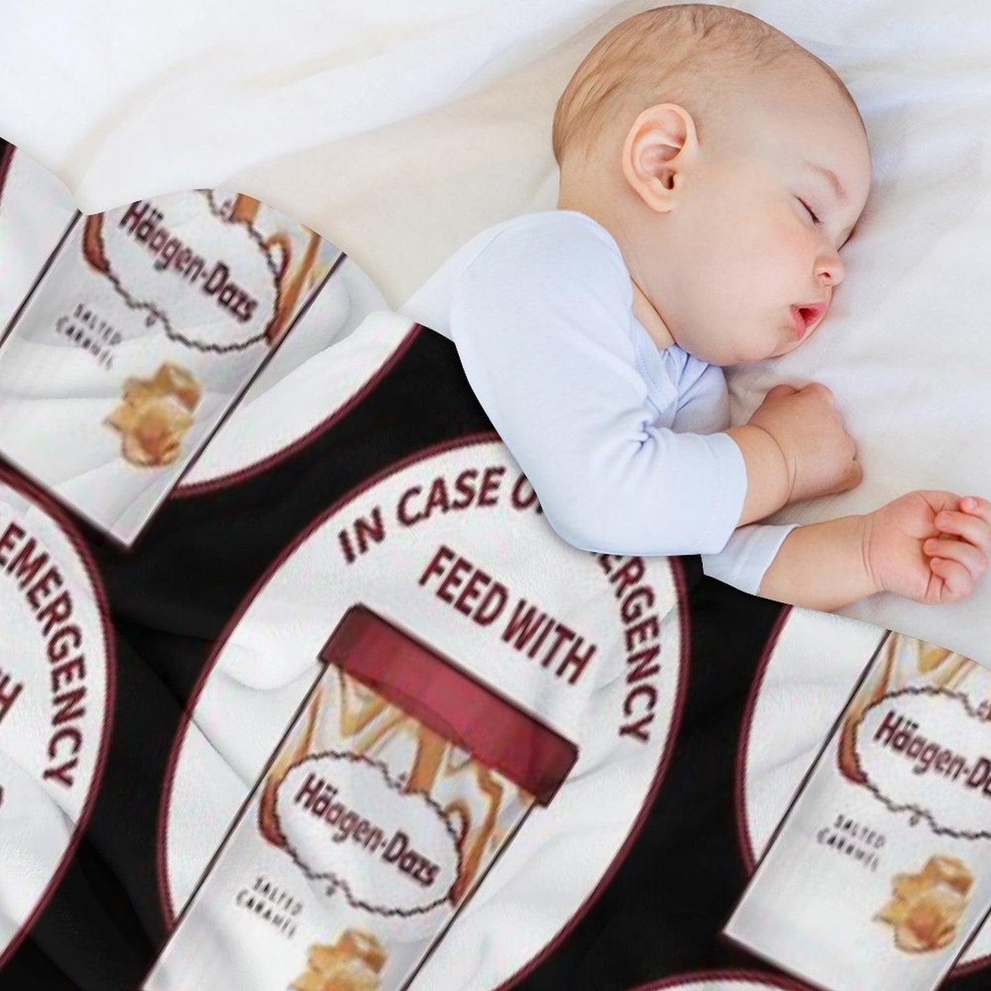 In Case Of Emergency Feed With Haagen-Dazs Throw Blanket