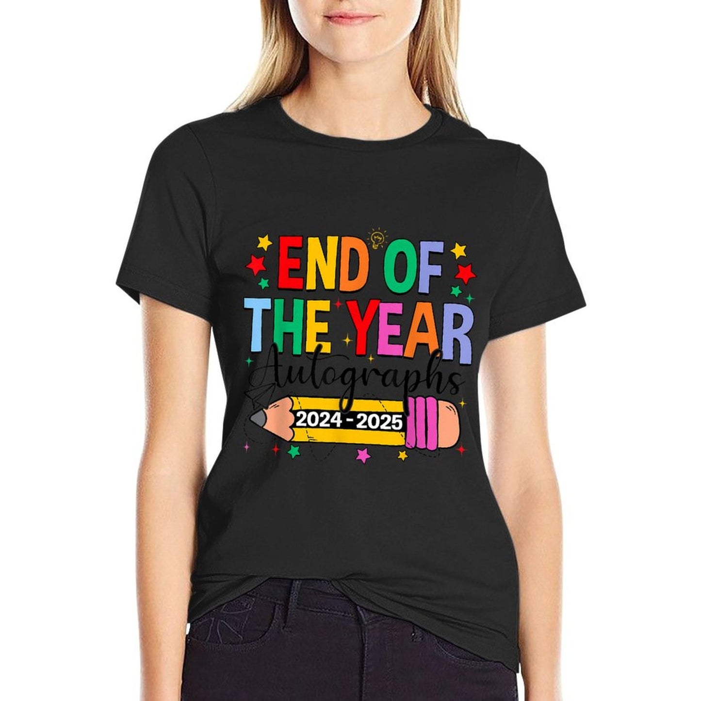 Last Day Of School End Of The Year Autographs 2024-2025 T-Shirt