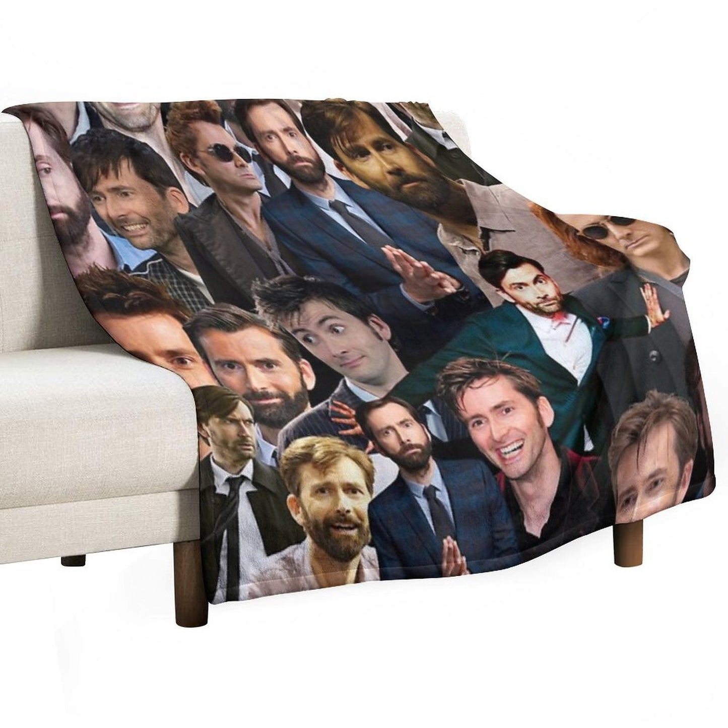 David Tennant Collage Throw Blanket
