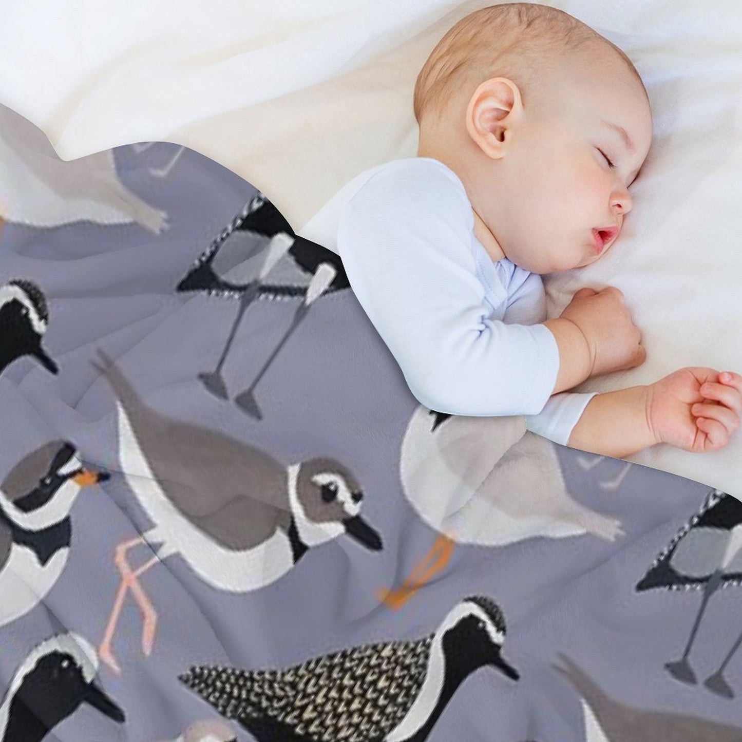 Plethora of Plovers Throw Blanket