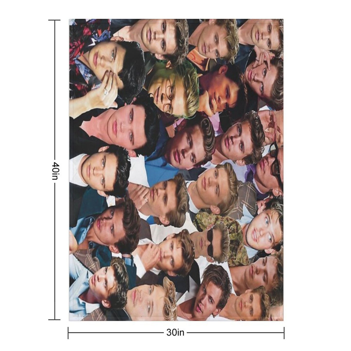 Austin Butler Photo Collage Throw Blanket