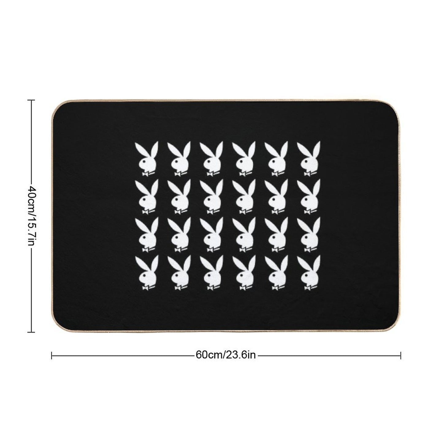 Y2k Bunny Design Bath Mat