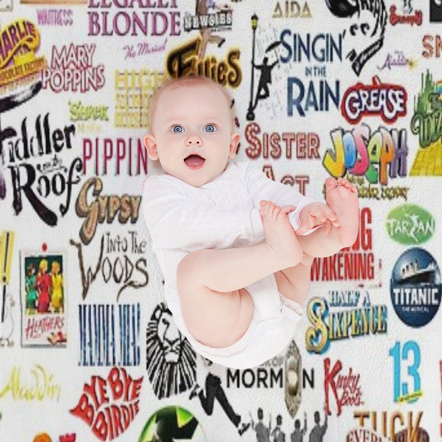 Musical Logos Throw Blanket