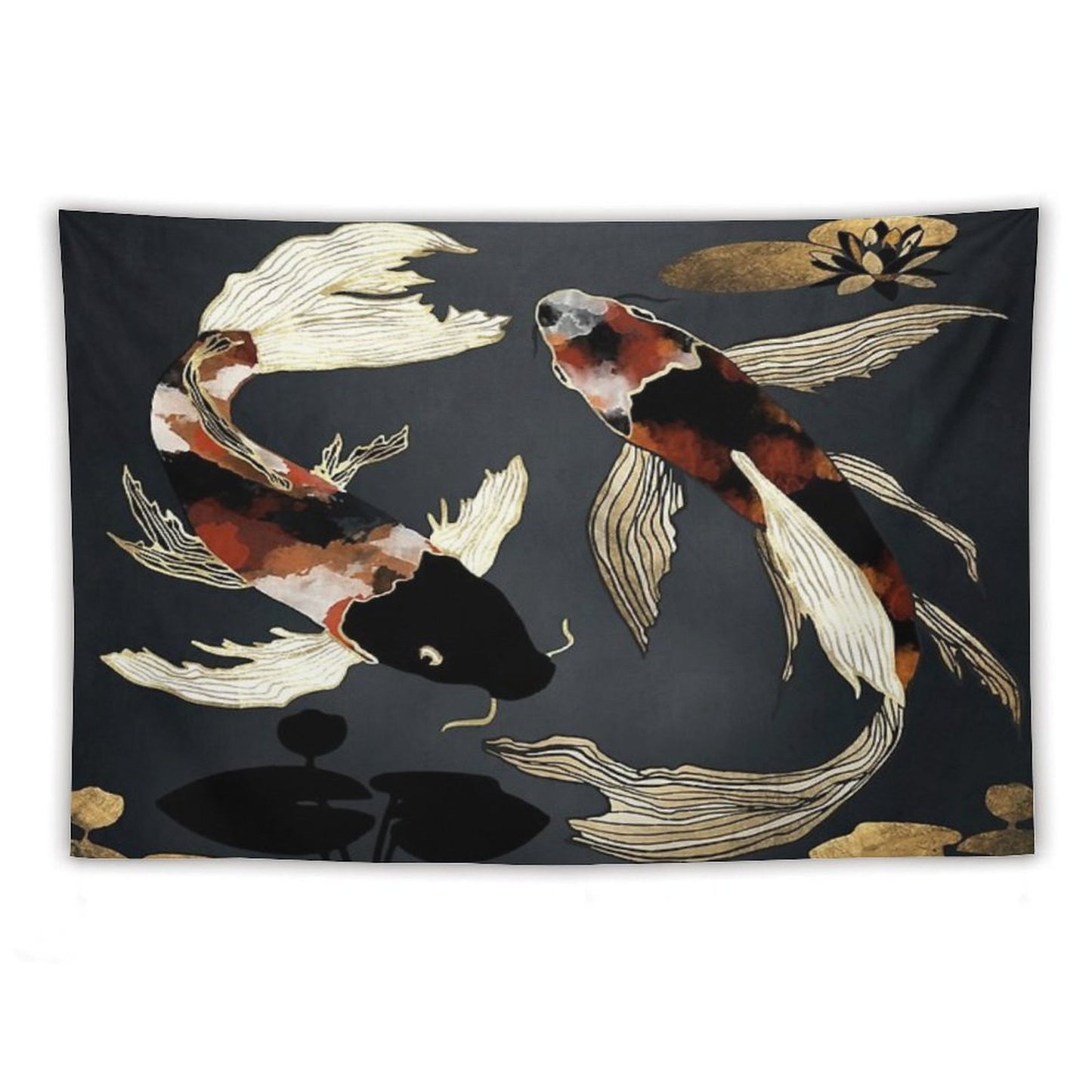Metallic Koi IV Tapestry
