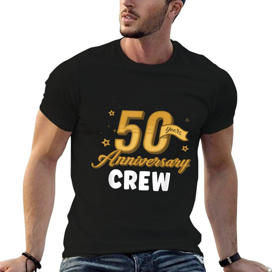 50th Anniversary 50 Years of Marriage Golden Wedding Crew T-Shirt