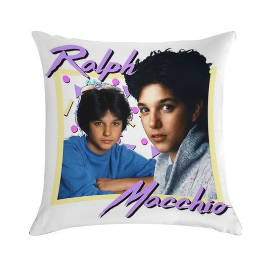 80s Ralph Macchio Soft Reinforced Edging Throw Pillow