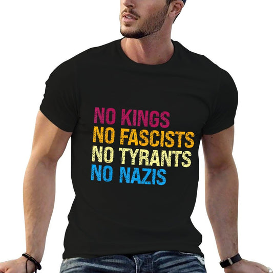 Defiant Voice – No Kings No Fascists No Tyrants No Nazis Relaxed-fit T-Shirt