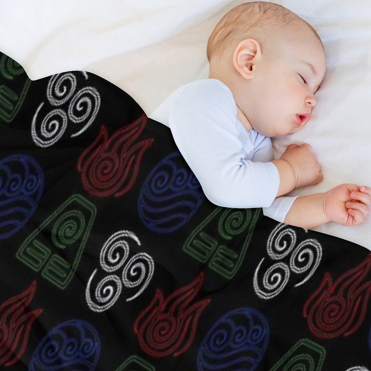 Four Elements Minimalist Throw Blanket