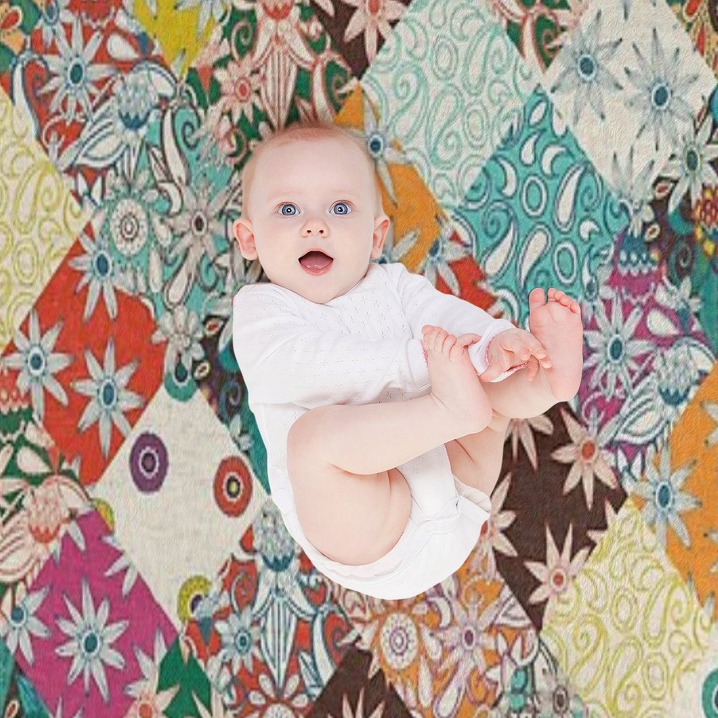 Sarilmak Patchwork Throw Blanket