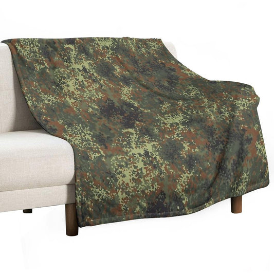 Flecktarn Camo Throw Blanket