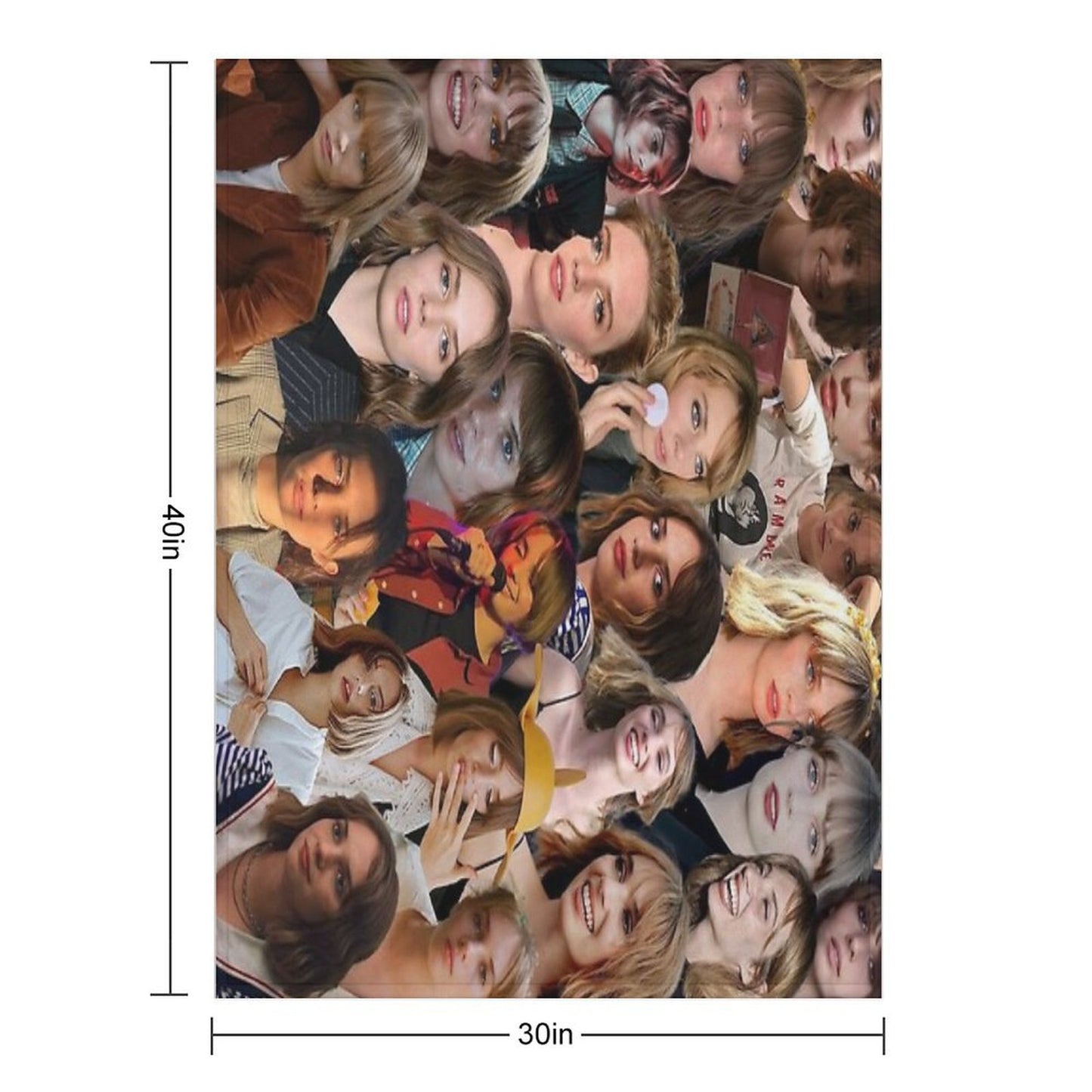 Maya Hawke Photo Collage Throw Blanket
