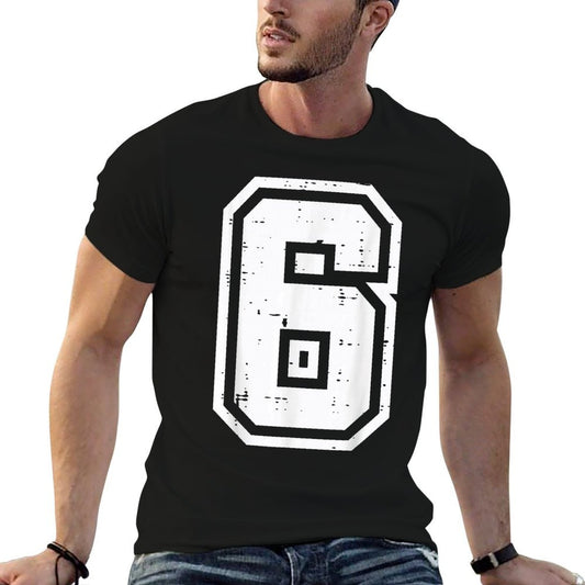 Number 6 Costume Halloween 67 Meme Men Women Kids Youthn Rolled Sleeves T-Shirt