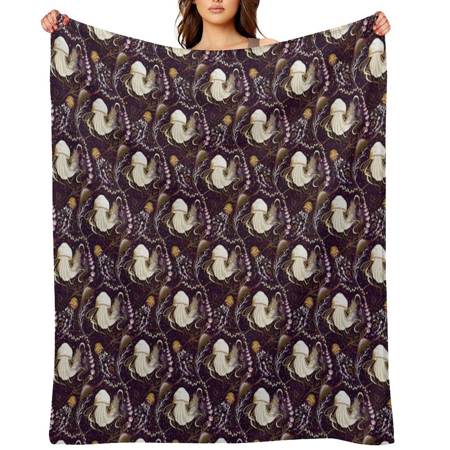 Jellyfish Throw Blanket