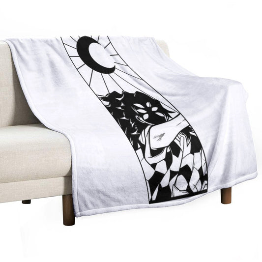 The Upper Moon One Throw Blanket