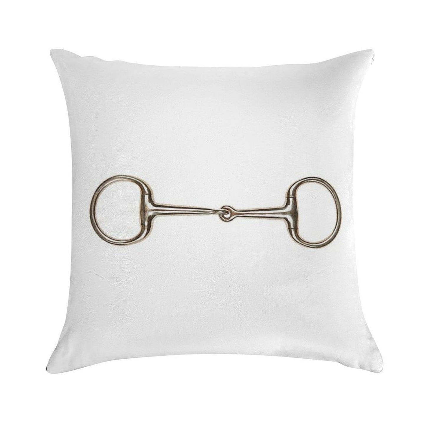 Snaffle Bit Soft Luxury Feel Throw Pillow