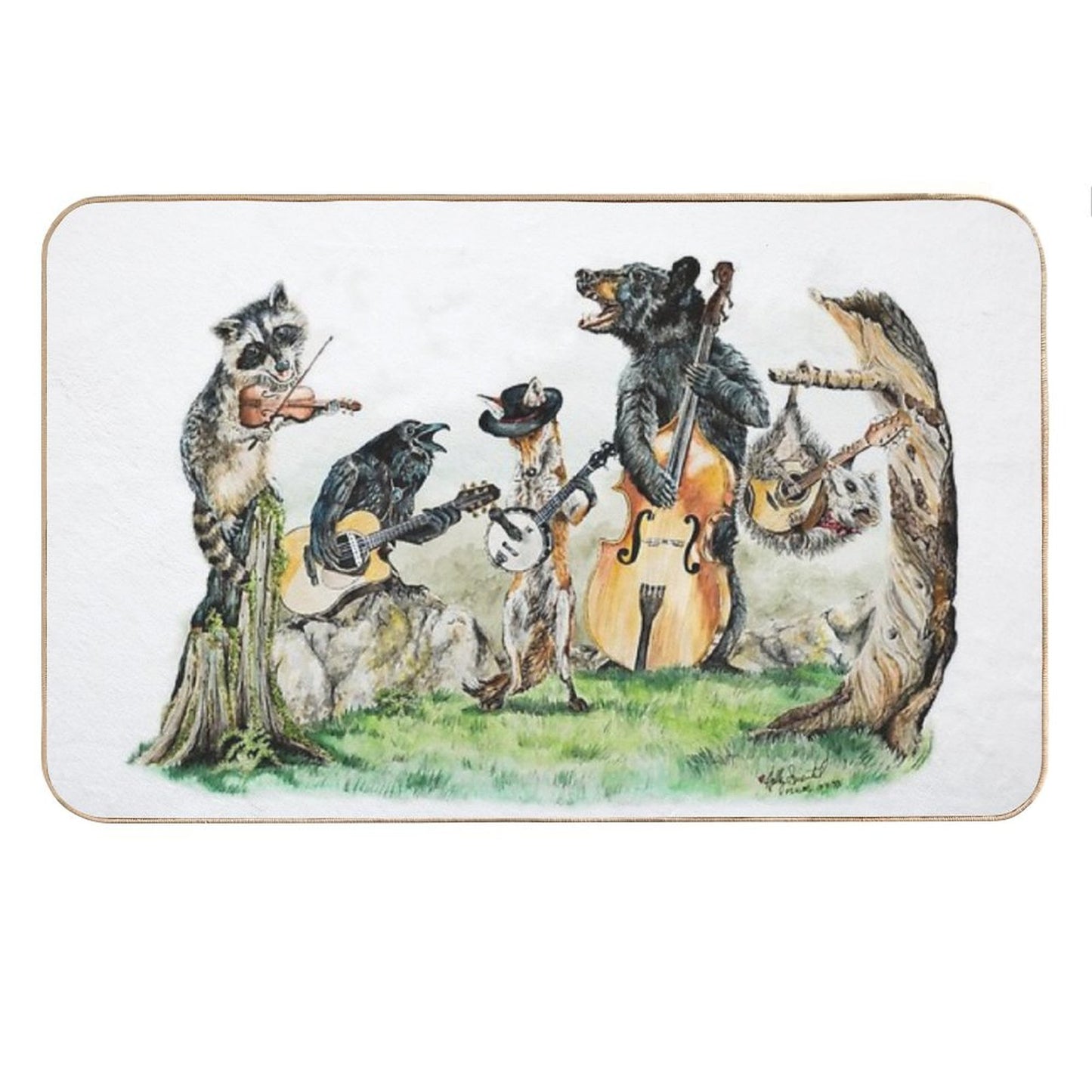 Bluegrass Gang - Wild Animal Music Bath Mat