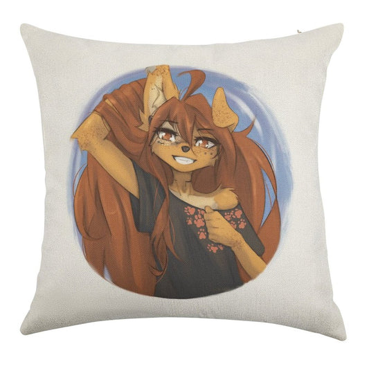 Apogee Pin Linen Throw Pillow Cover