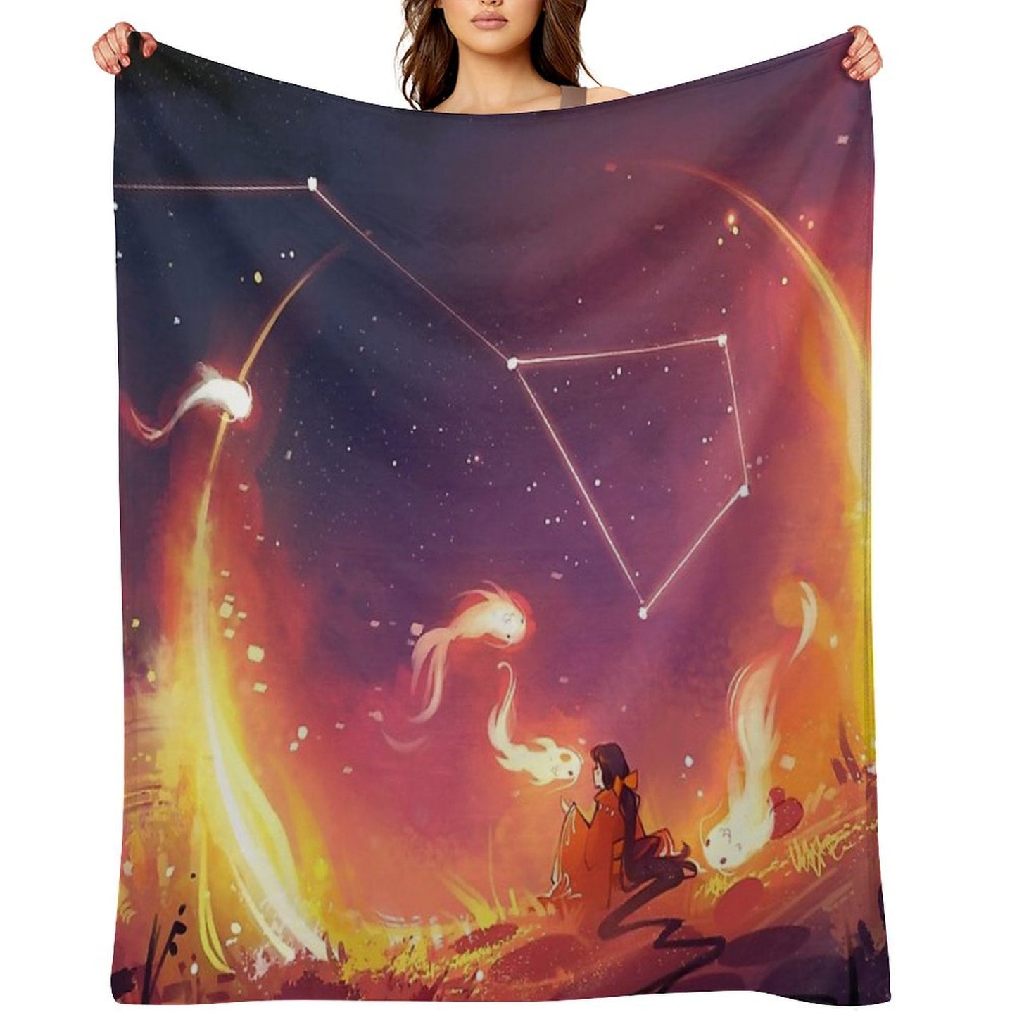 Sky Dancer Throw Blanket