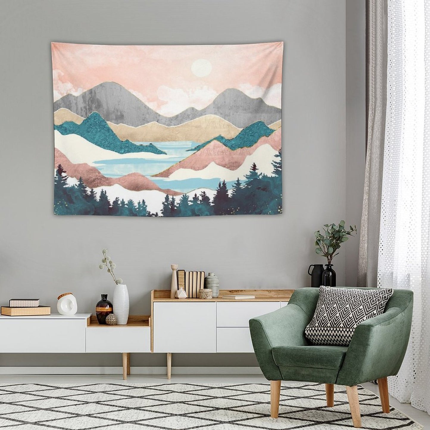 Lake Sunrise Tapestry