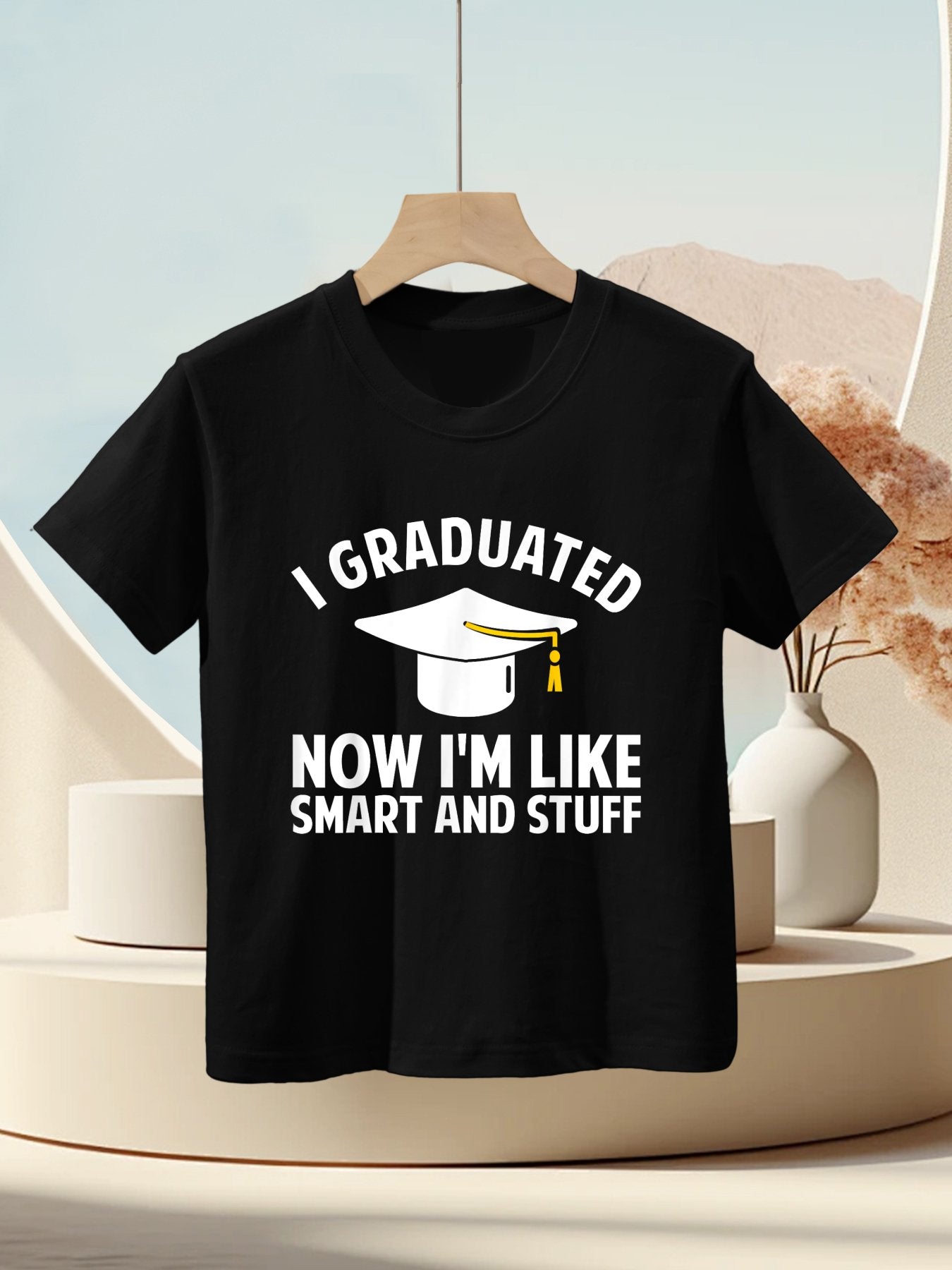 Funny Graduation Art For Men Women Masters Degree Graduate Kids T-Shirt