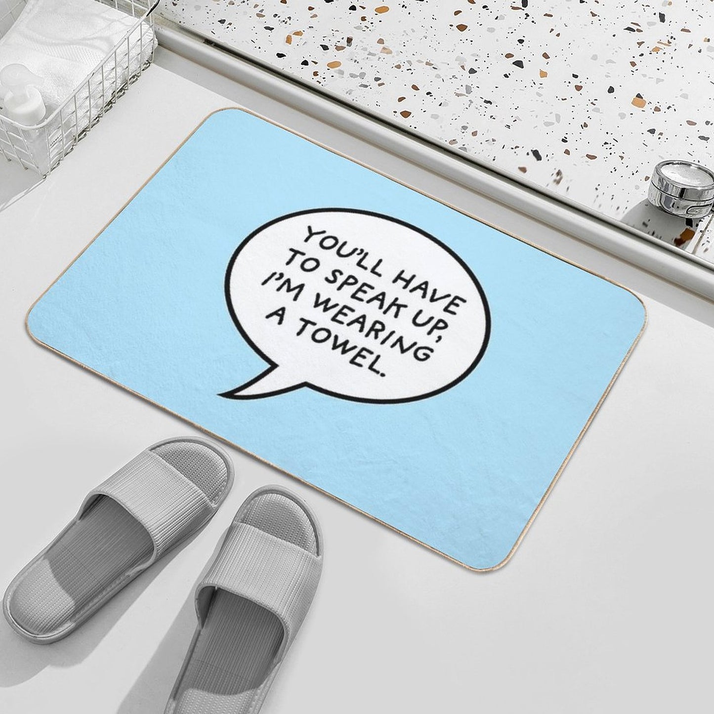 You'll Have to Speak Up, I'm Wearing A Towel Bath Mat