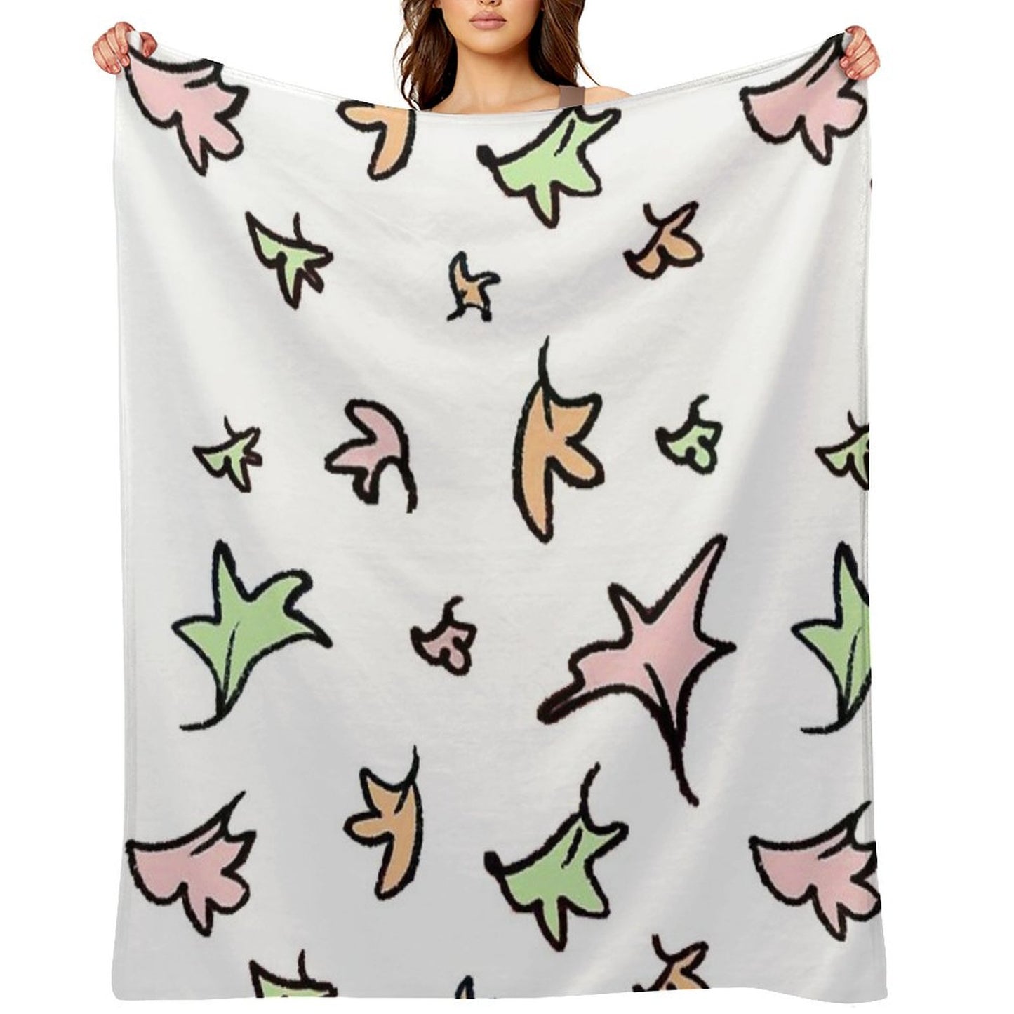 Hearstopper Netflix Leaves Throw Blanket