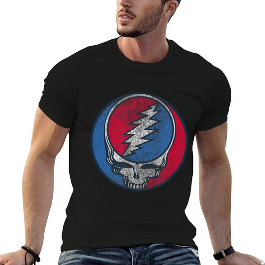 Grateful Dead Distressed Steal Your Face Logo Vintage Band Vintage-inspired T-Shirt