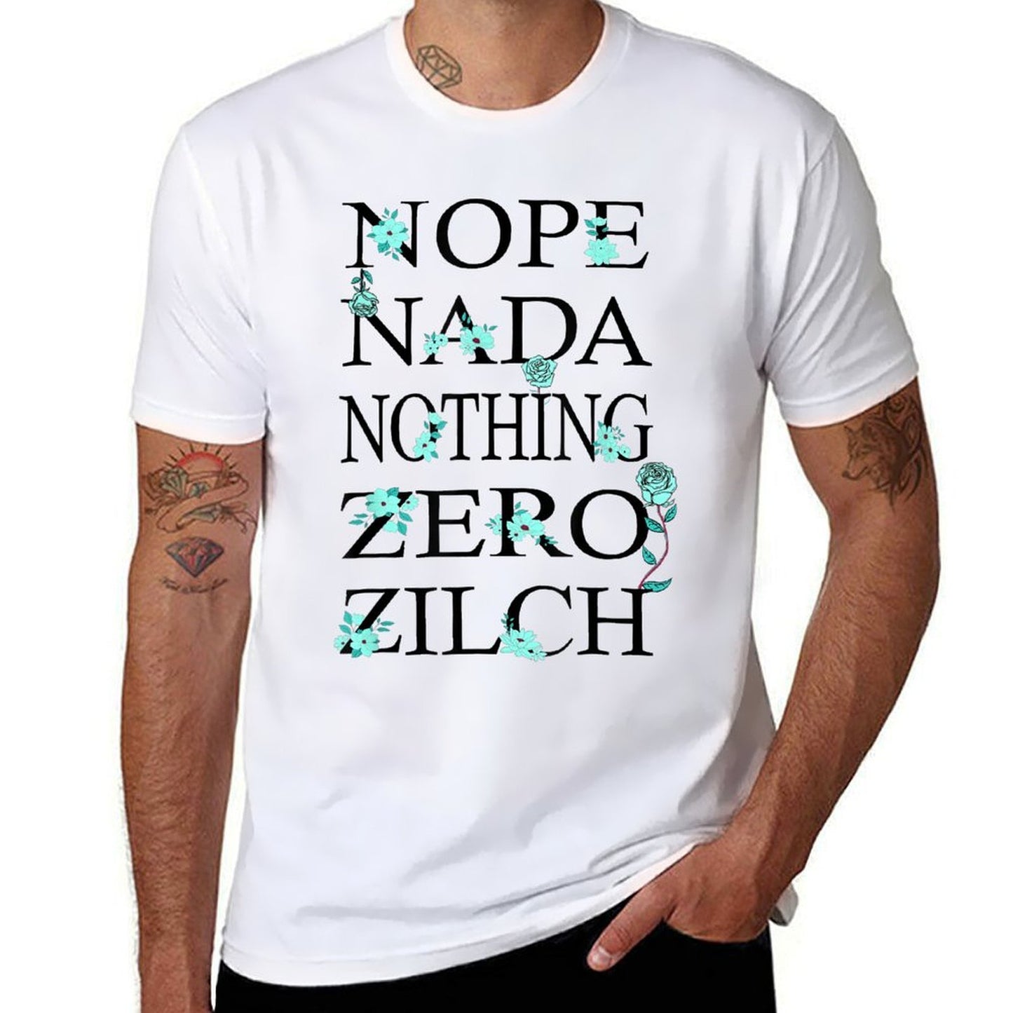Light Teal Aqua NOPE Light Teal Aqua Color Graphic V2 Soft T-Shirt