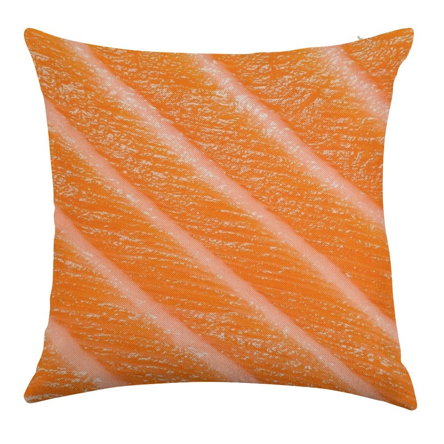 Salmon Sushi Sashimi Linen Throw Pillow Cover