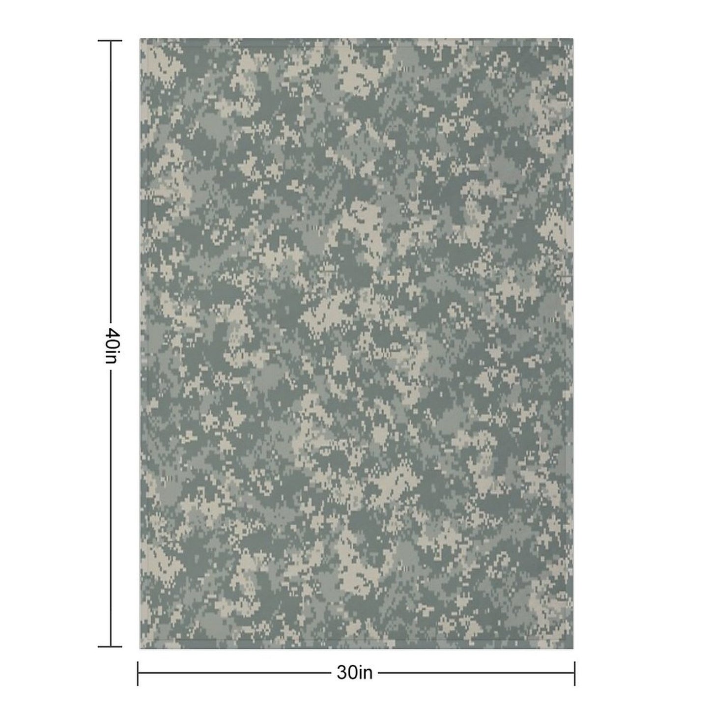 Army ACU Camouflage Throw Blanket