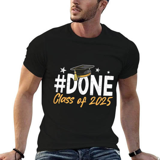 Done Class Of 2025 Graduation Graduate Men Women Kids  Polyester Blend T-Shirt