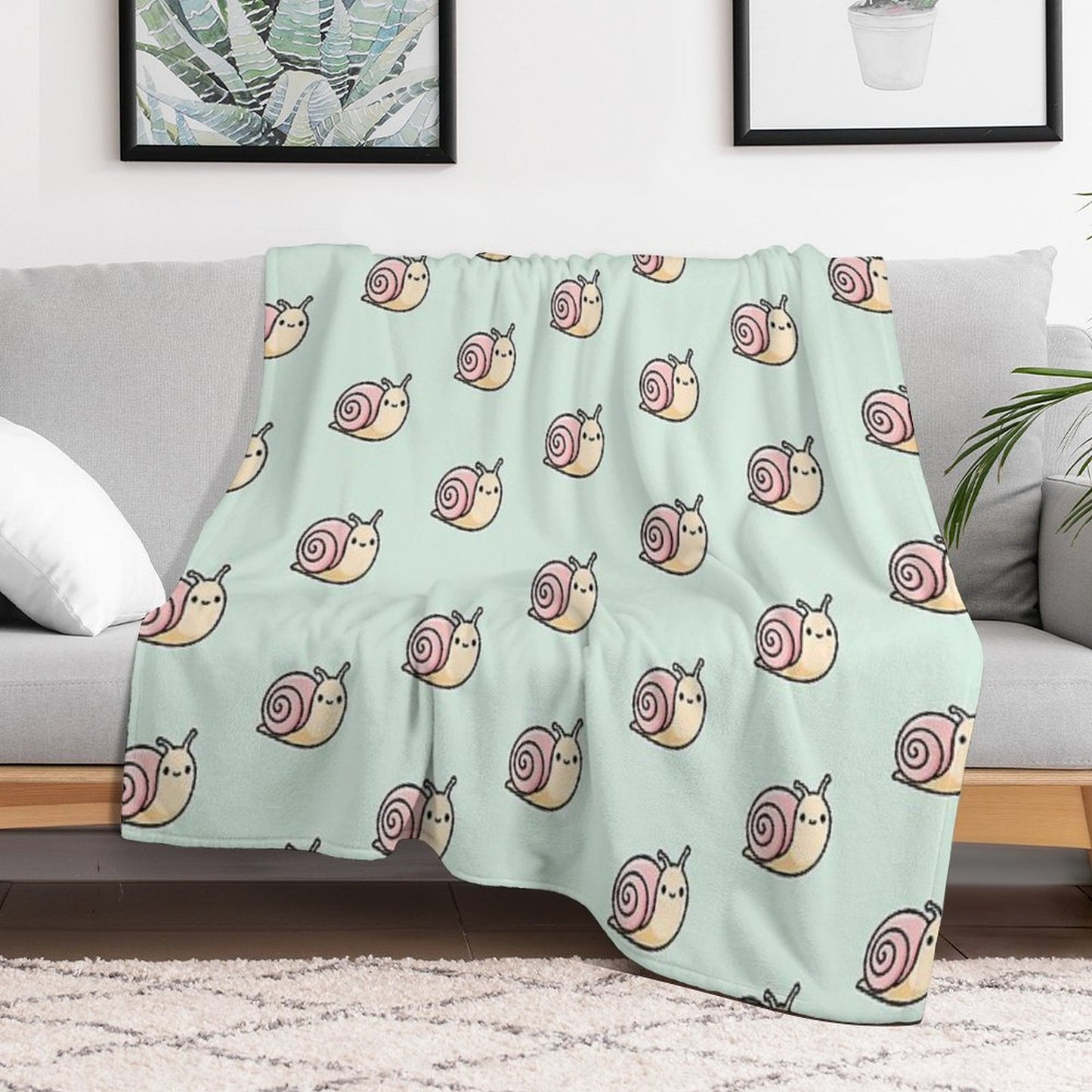 Snail Throw Blanket