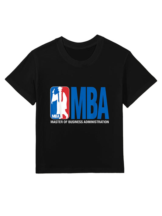 MBA Masters Degree Graduation Basketball Theme Pun Grad Kids T-Shirt