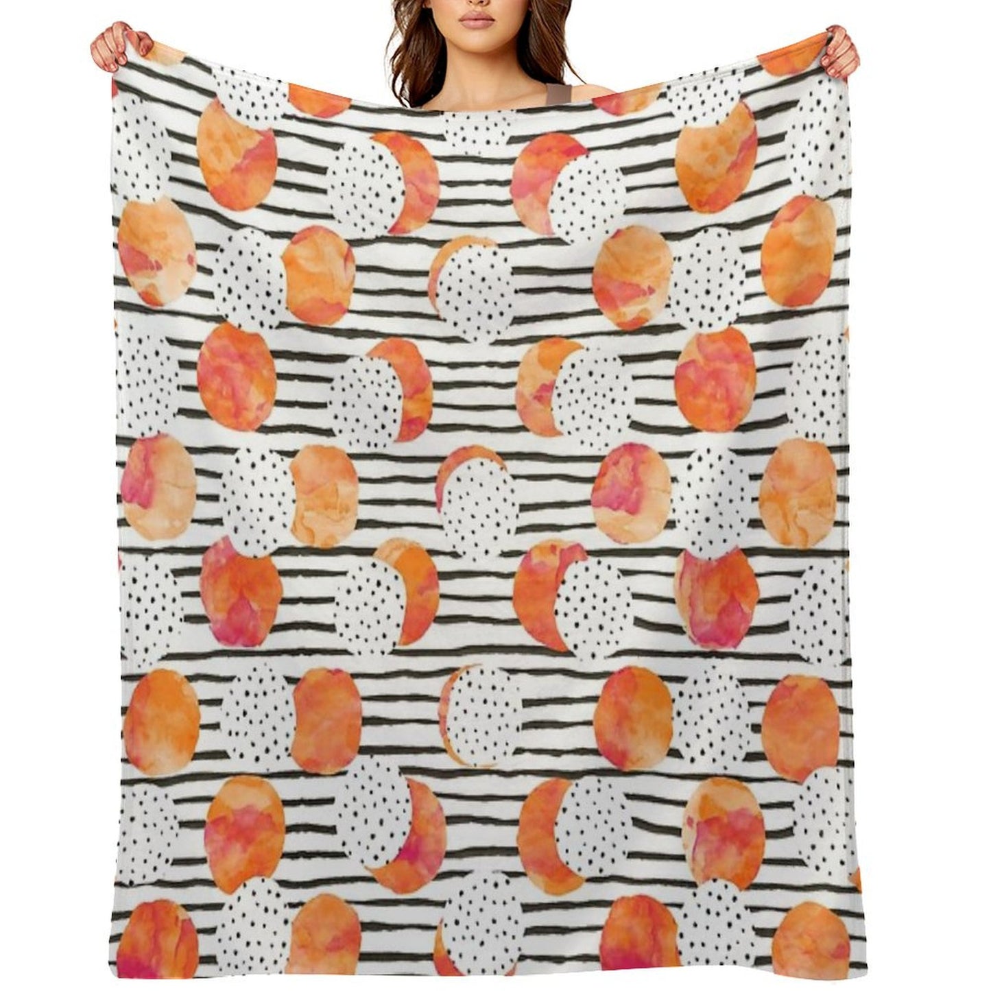 Fruity Orange Throw Blanket