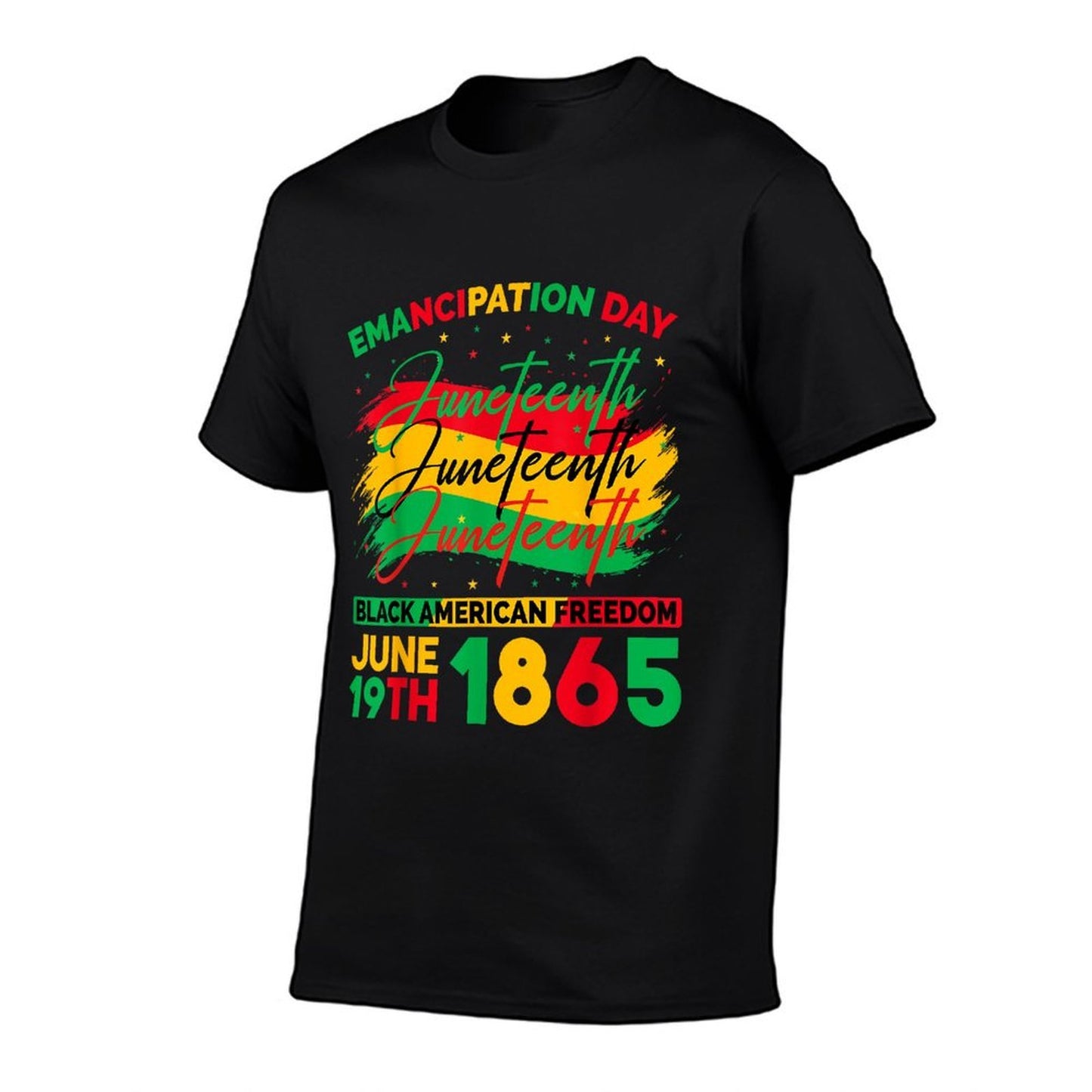 Juneteenth Black American Feedom 1865 Juneteenth Men Women Wrinkle-resistant T-Shirt