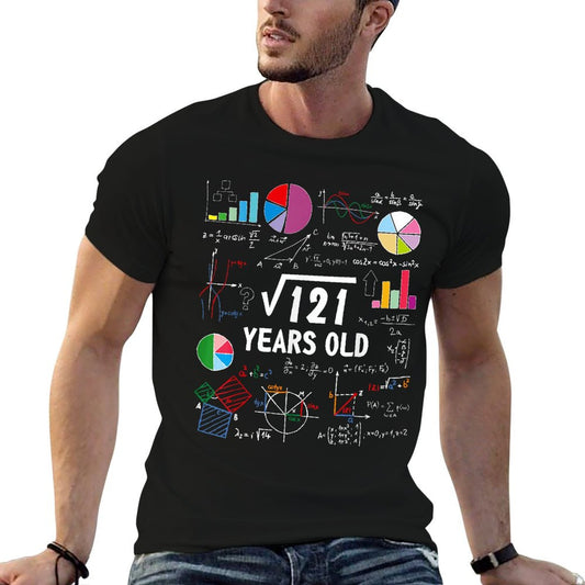 Square Root Of 121 11th Birthday 11 Year Old Love Math T-Shirt