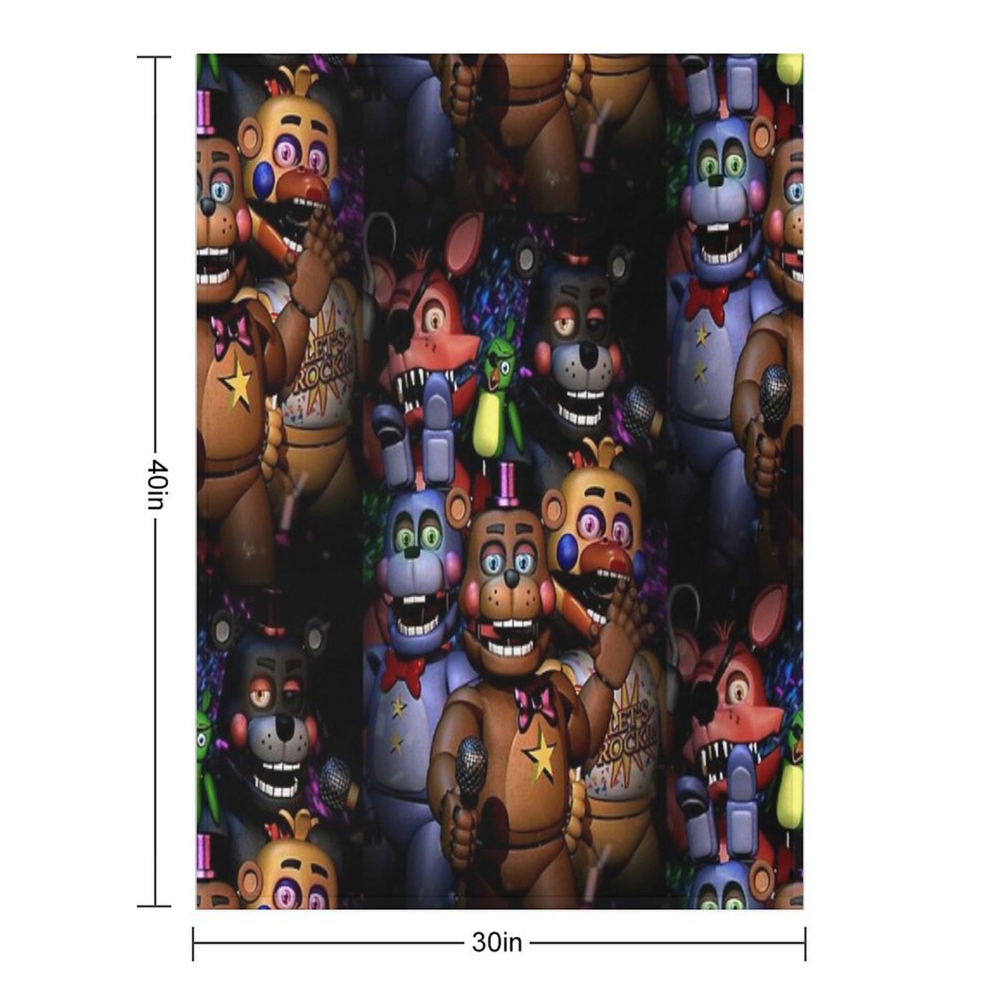 Fnaf Security Breach Throw Blanket