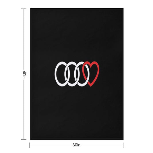Audi Love (Dark) Throw Blanket
