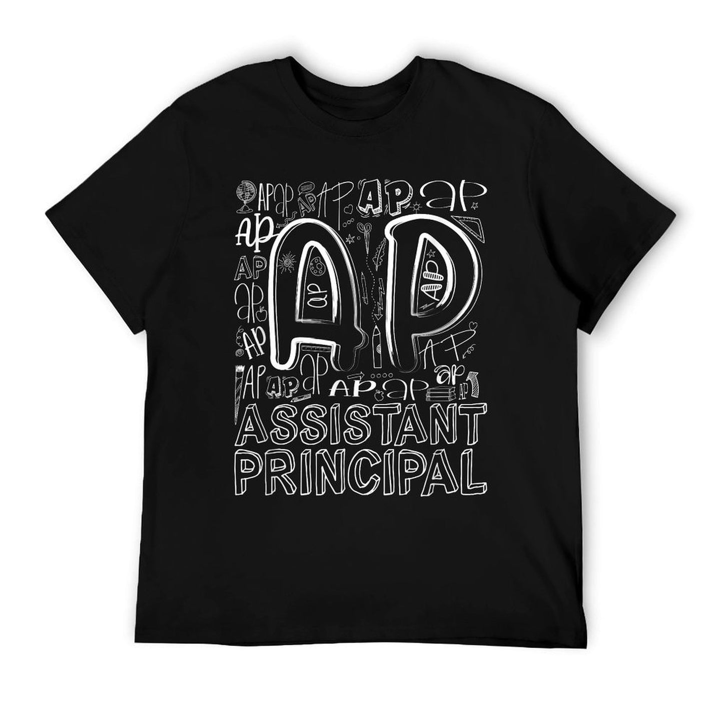 Assistant Principal Teacher Appreciation Week Cute Last Day Of School - Black, Unisex-Adults, Small,, T-Shirt