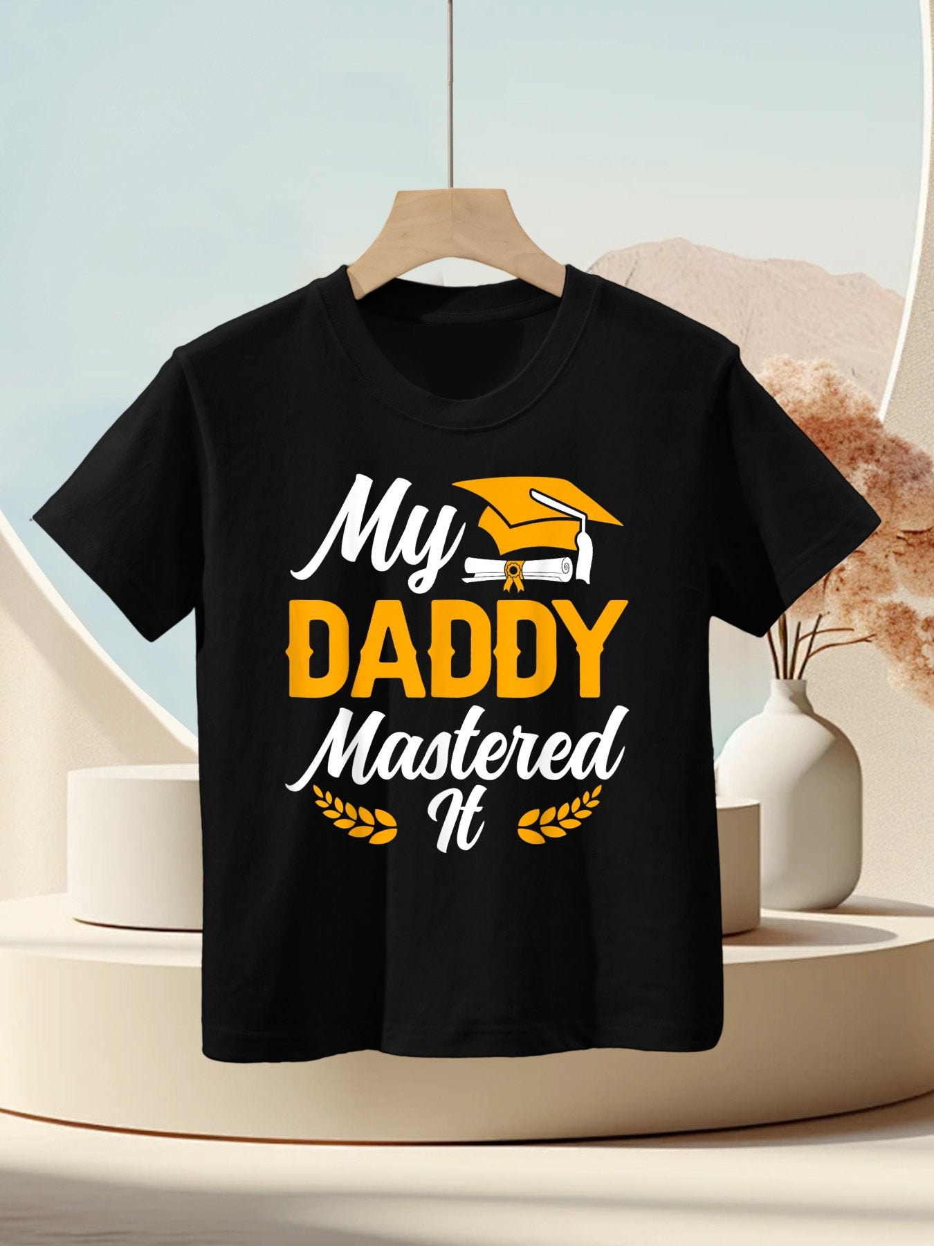 My Daddy Mastered It Graduation Masters Degree Graduation Kids T-Shirt