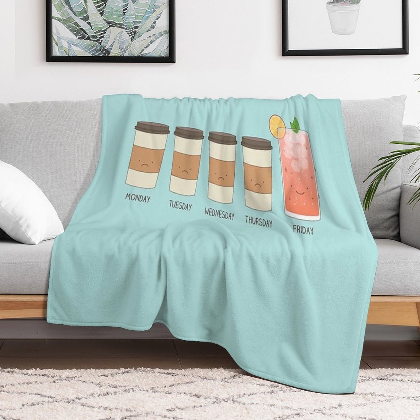 Happy Friday! Throw Blanket